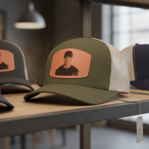 Custom Photo Image  Leather Patch Hat