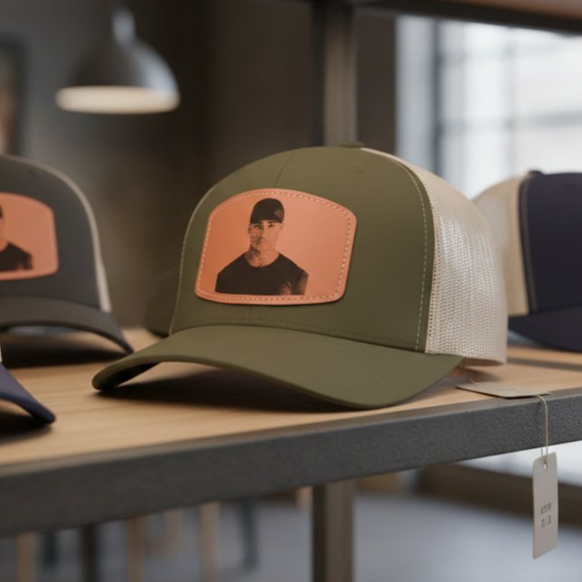 Custom Photo Image  Leather Patch Hat (Creator Uploaded)