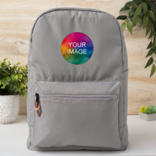 Custom Photo Image or Logo Template Large Circle Patch