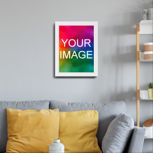 Custom Photo Image Picture Design or Business Logo Framed Art