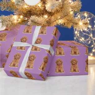 Custom photo image picture pattern lavender lilac wrapping paper