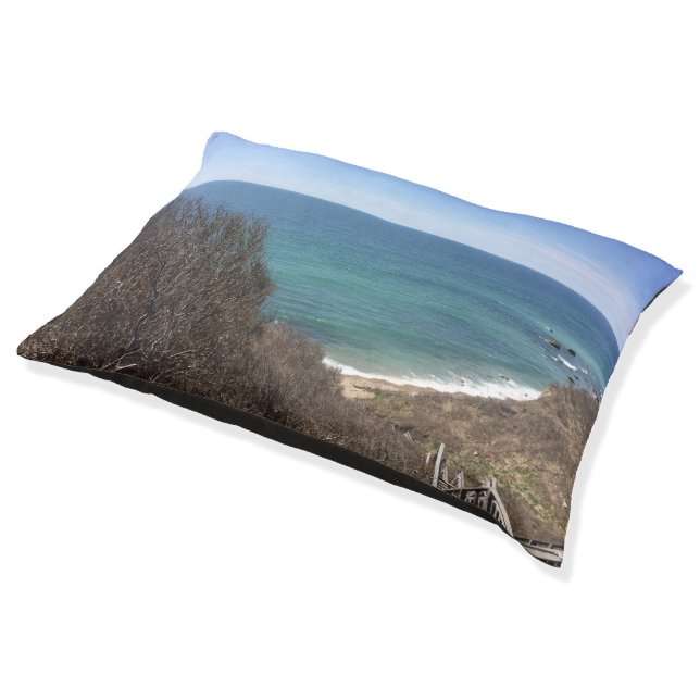 Custom photo image picture personalized dog cat pet bed (Angled)