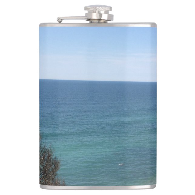 Custom photo image picture personalized flask (Front)