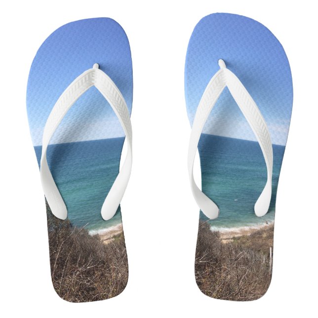 Custom photo image picture personalized flip flops (Footbed)