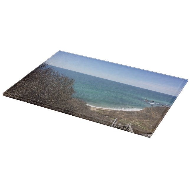 Custom photo image picture personalized glass cutting board (Corner)