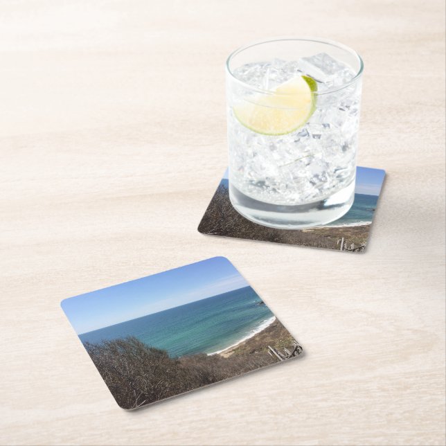 Custom photo image picture personalized square paper coaster (Insitu)