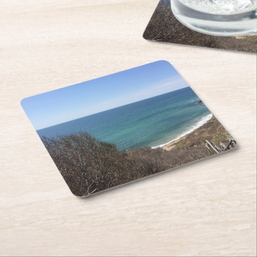 Custom photo image picture personalized square paper coaster