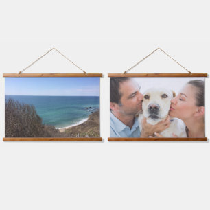 Custom photo image picture personalized two hanging tapestry