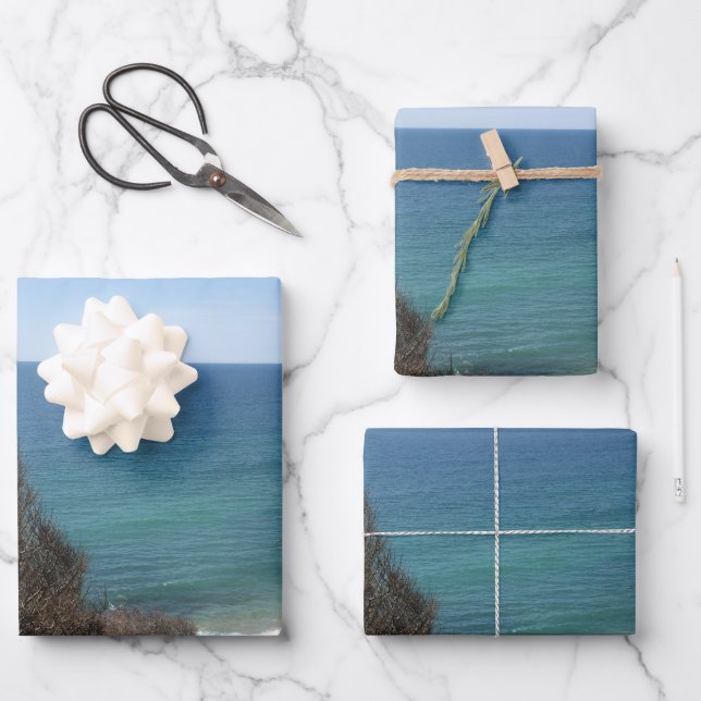 Custom photo image picture personalized wrapping paper sheets (Front)