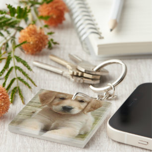 Custom photo image picture two photo Double sided Keychain