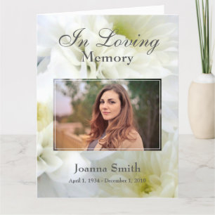 Custom Photo In Loving Memory Keepsake Card