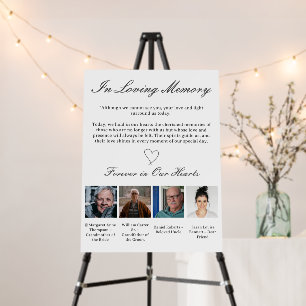 Custom Photo In Loving Memory Wedding sign