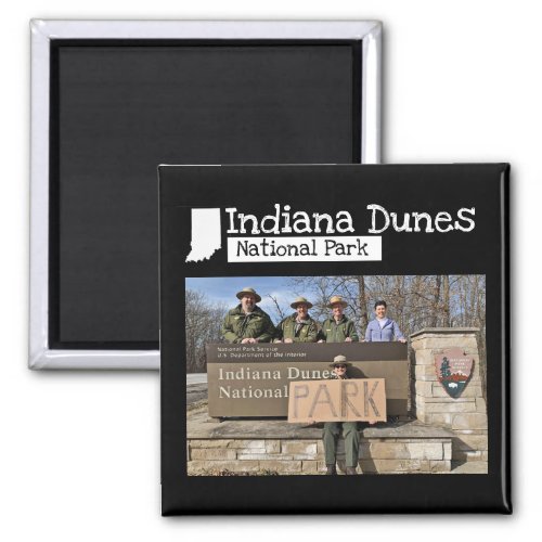 Custom Photo _ Indiana Dunes National Park Sign Magnet