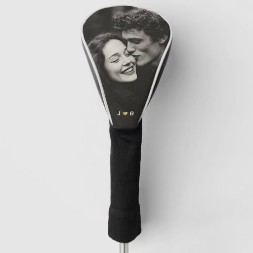 Custom Photo Initial Heart Monogram Couples