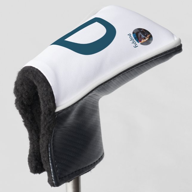 Custom Photo & Initial Monogram Template Golf Head Cover (3/4 Front)