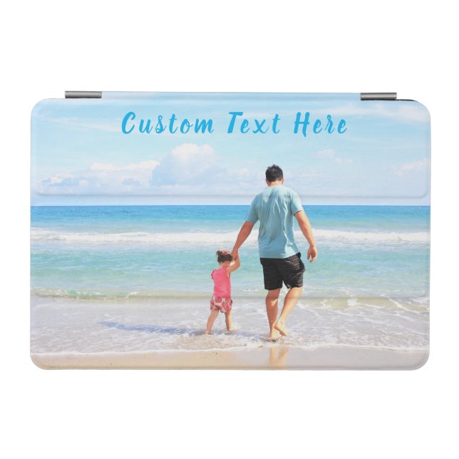 Custom Photo iPad Covers Personalized Text (Horizontal)