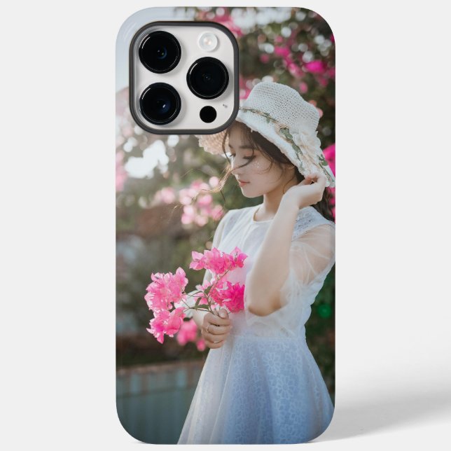 Custom Photo iPhone 14 Pro Max Phone Case (Back)