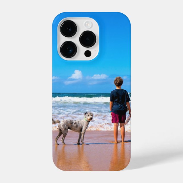 Custom Photo iPhone Case with Your Photos Design (Back)