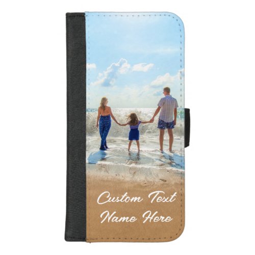 Custom Photo iPhone Wallet Case Your Family Photos