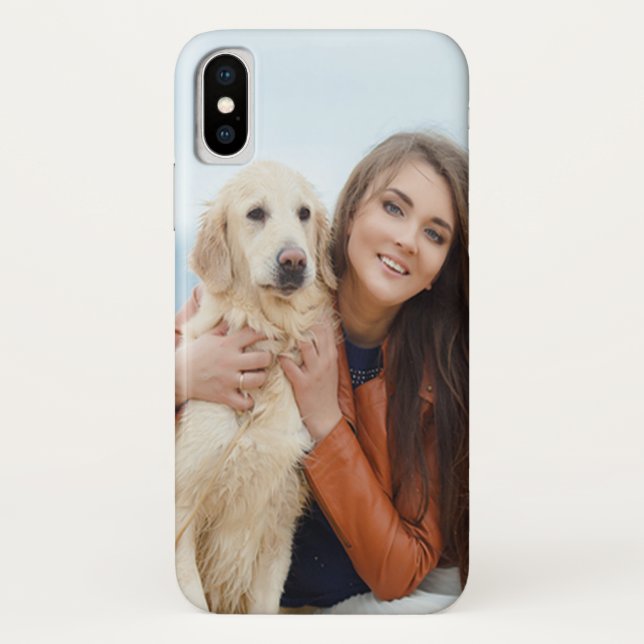 Custom Photo iPhone X, Barely There Phone Case (Back)