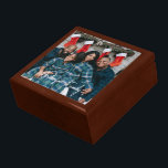 Custom Photo Jewelry Box - Christmas Keepsake Gift<br><div class="desc">Treasure memories with this personalized wooden jewelry box! Features: • Solid pine construction with velvet interior • Custom photo lid (vibrant, scratch-resistant print) • Hidden compartment for special keepsakes Perfect for: • Christmas gifts for her • Anniversary surprises • Memorial tributes Ships fast - pairs with our photo ornaments! Custom...</div>