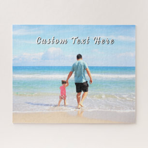 Custom Photo Jigsaw Puzzle Gift Personalized Text