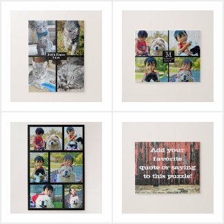 Custom Photo Jigsaw Puzzles, Family Game Gifts