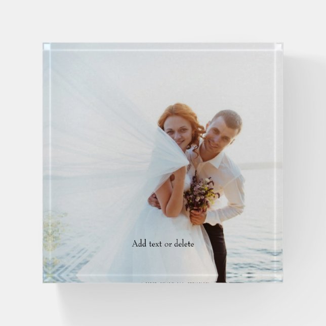 Custom Photo Keepsake Paperweight (Front)