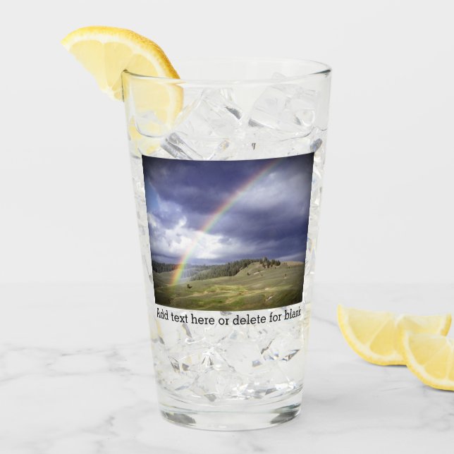 Custom Photo Keepsake Personalized Glass (Front Ice)