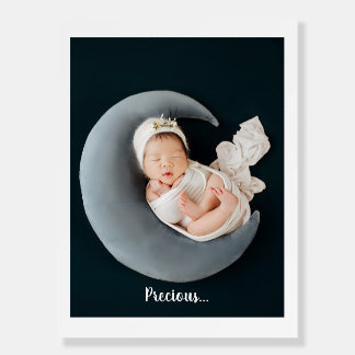 Custom photo keepsake precious baby foam board