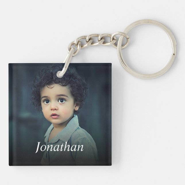 Custom Photo Keychain (Back)