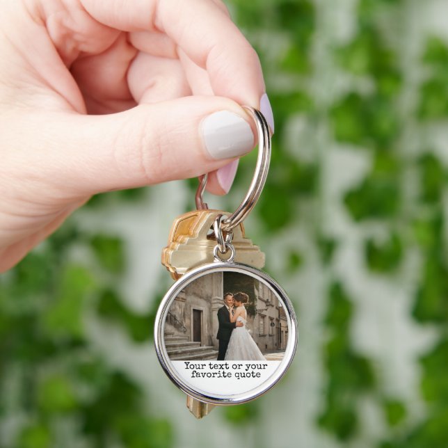 Custom photo keychain, Birthday Mom gift Keychain (Hand)