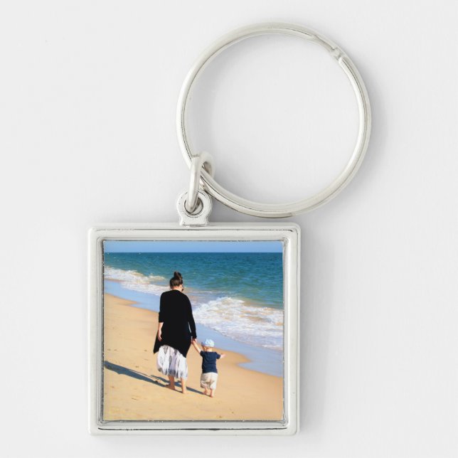 Custom Photo Keychain Gift Design Your Own (Front)