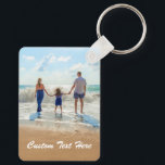 Custom Photo Keychain Personalized Text<br><div class="desc">Custom Photo and Text Keychains - Unique Your Own Design - Personalized Mom / Dad / Kids / Family / Friends or Personal Keychain Photo Gifts Accessories - Add Your Photo and Text / Name - Resize and move elements with Customization tool ! or Choose font / size / color...</div>