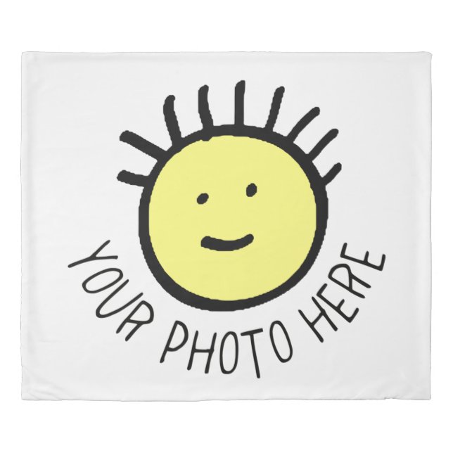 Custom Photo KING SIZE DUVET COVER Template (Front)