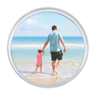 Custom Photo Lapel Pin Your Photos Gift