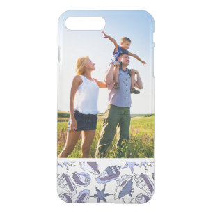 Custom Photo Lavendar Seashells iPhone 8 Plus/7 Plus Case