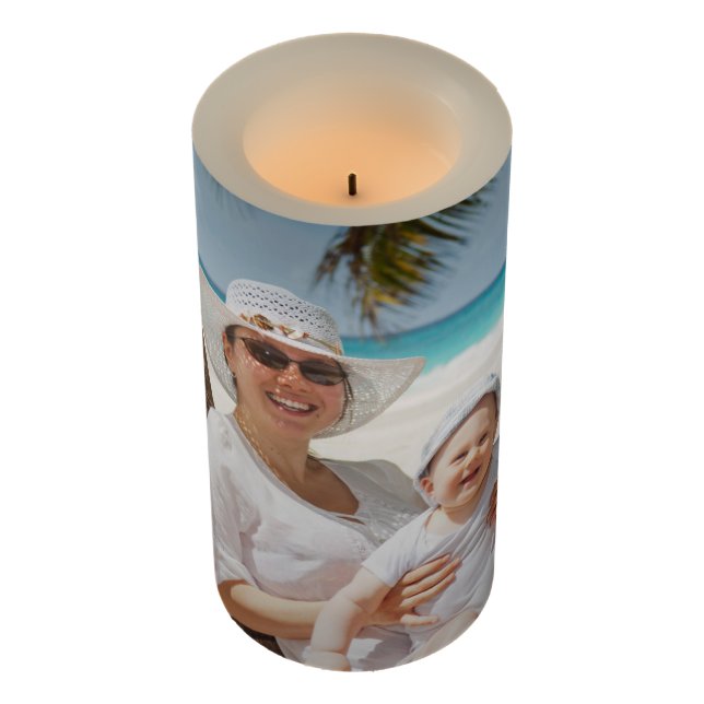 Custom Photo LED Candle (Angled)