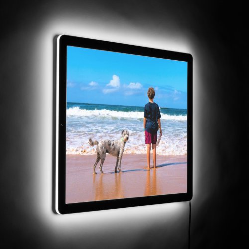 Custom Photo LED Sign Gift with Your Pets Photos