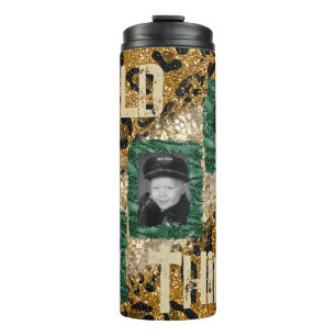 Custom Photo Leopard Zebra Pattern  Thermal Tumbler