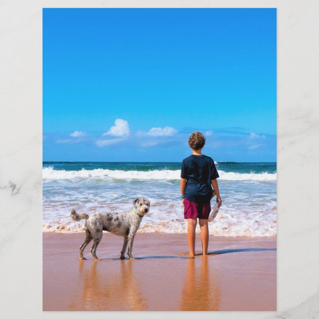 Custom Photo Letterhead Your Photos with Pets (Back)