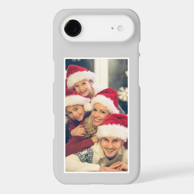Custom Photo Light Gray Simple Style Case- Mate  iPhone Case (Back)