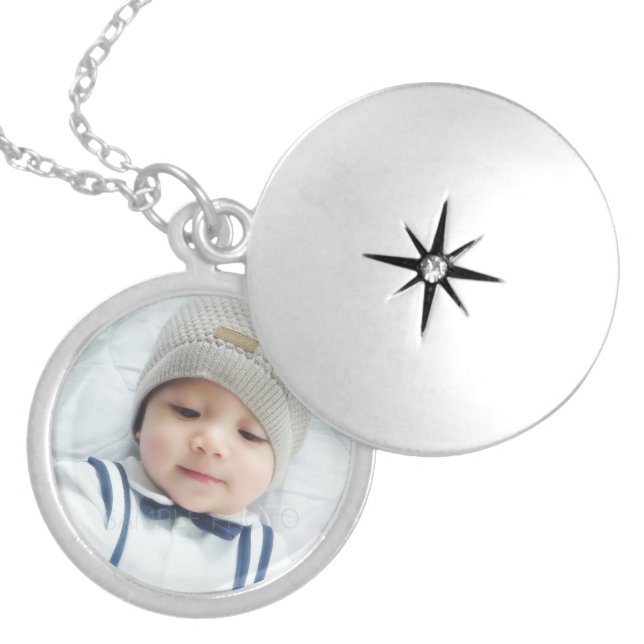 Custom Photo Locket Necklace (Front)
