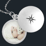 Custom Photo Locket Necklace<br><div class="desc">Create a personalized photo gift with your own photo, from your beloved family photo to your adorable pet photo, to make your design unique. Perfect as holiday gift for family, gift for newlyweds, family reunion favors and gift for any special occasions to make your loved ones smile. Please Note: The...</div>