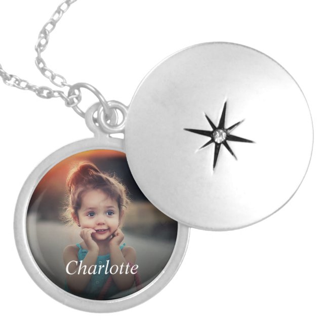 Custom Photo Locket Necklace (Front)