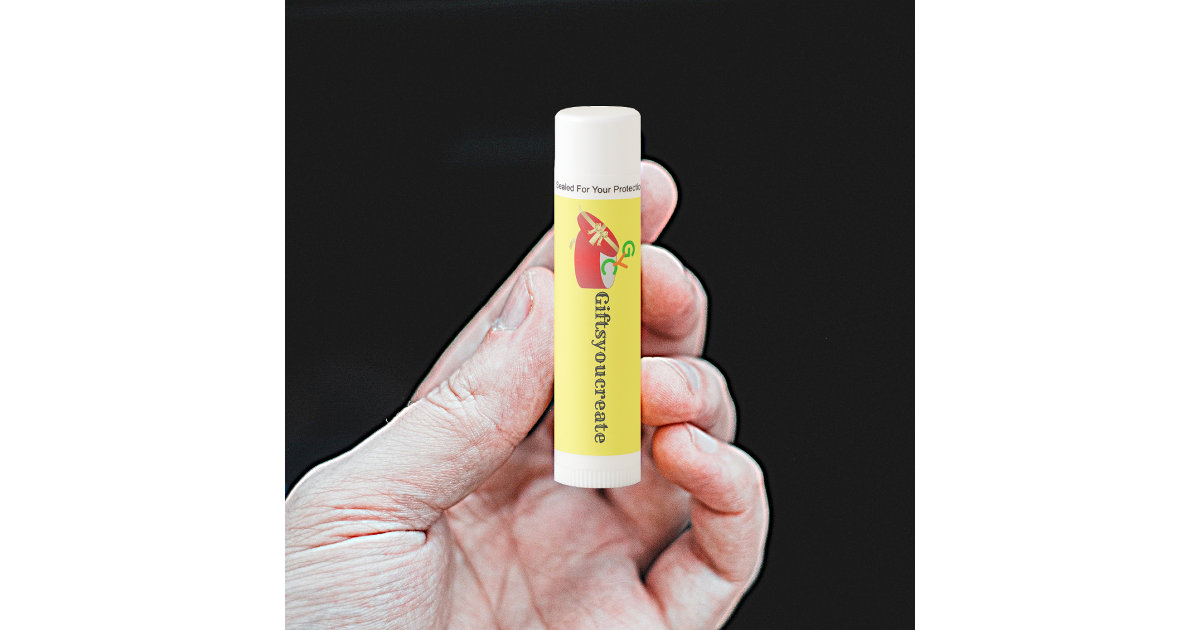 Custom Photo Logo Art Slogan Create It Yourself Lip Balm Zazzle