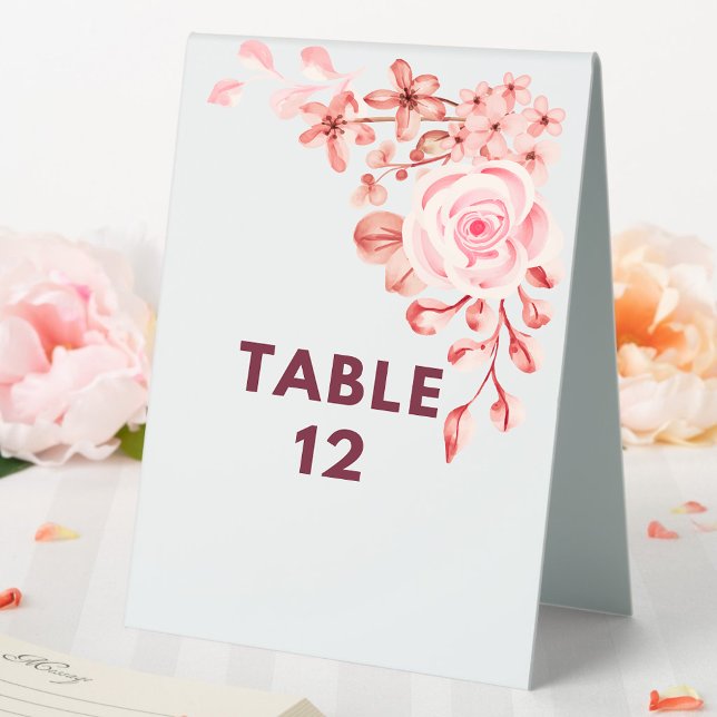 Custom Photo Logo Art Slogan Create It Yourself Table Tent (Custom add photo, logo, artwork, table number. for a wedding or any event.)