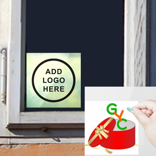 Custom Photo Logo Art Slogan Pattern Holiday Window Cling