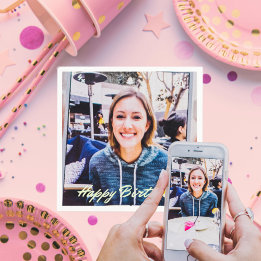 Custom Photo Logo Art Slogan Standard Cocktail Napkins