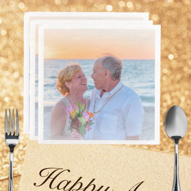 Custom Photo Logo Art Slogan Standard Paper Dinner Napkins (Creator Uploaded)